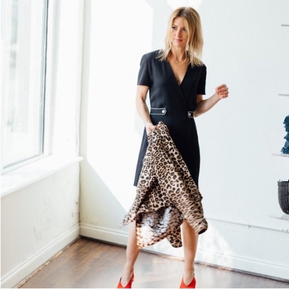 Rag & Bone Tabitha Short Sleeve Black Mini Dress - Picture 2 of 16